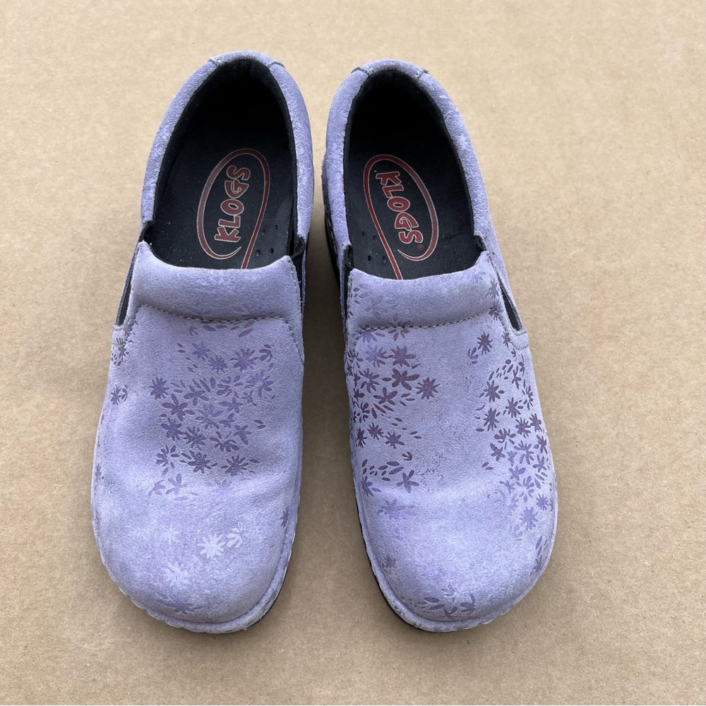 Klogs Footwear Women’s Size 7 Purple Leather Clogs Mules